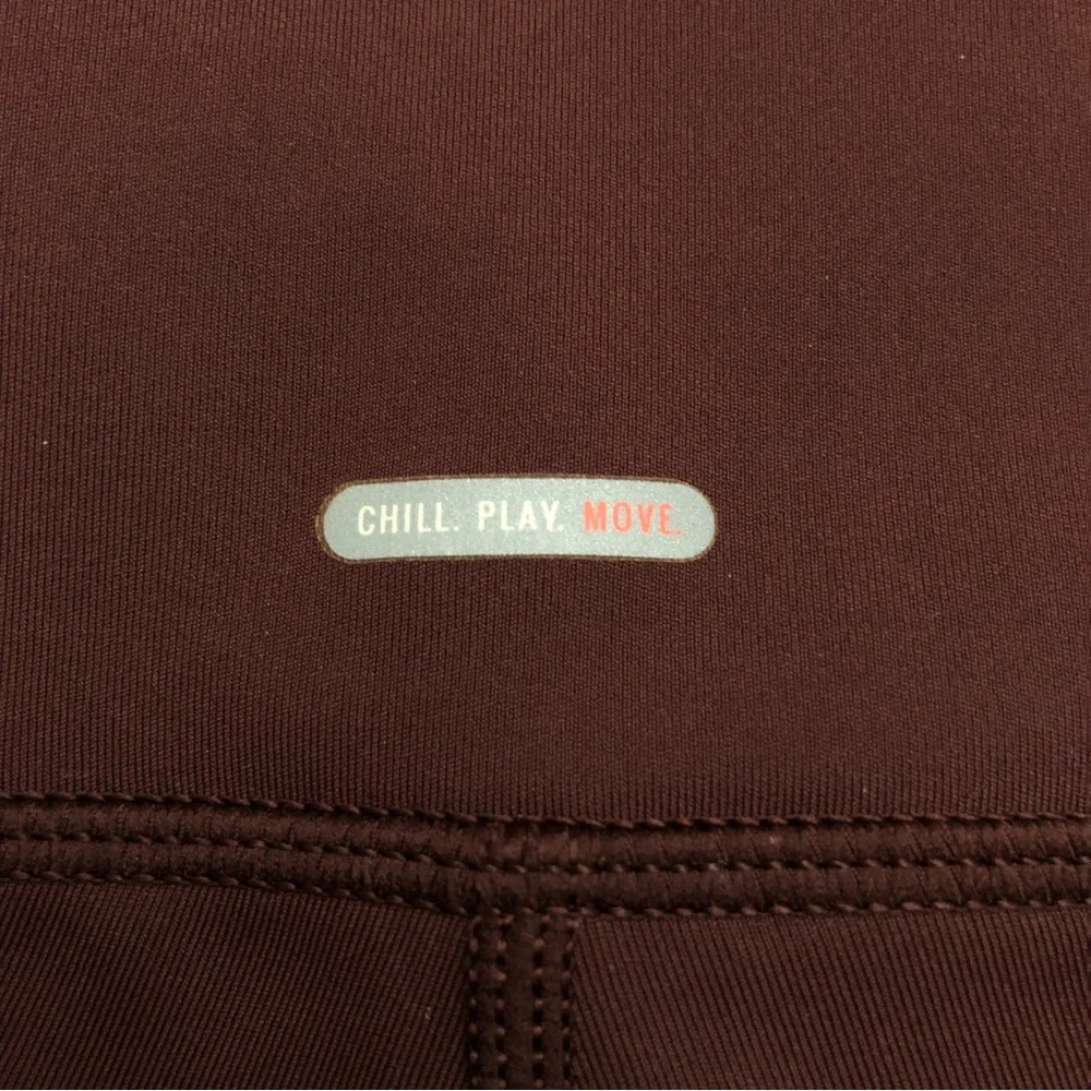 Aerie Offline Goals High Waisted Legging in Maplewood Red